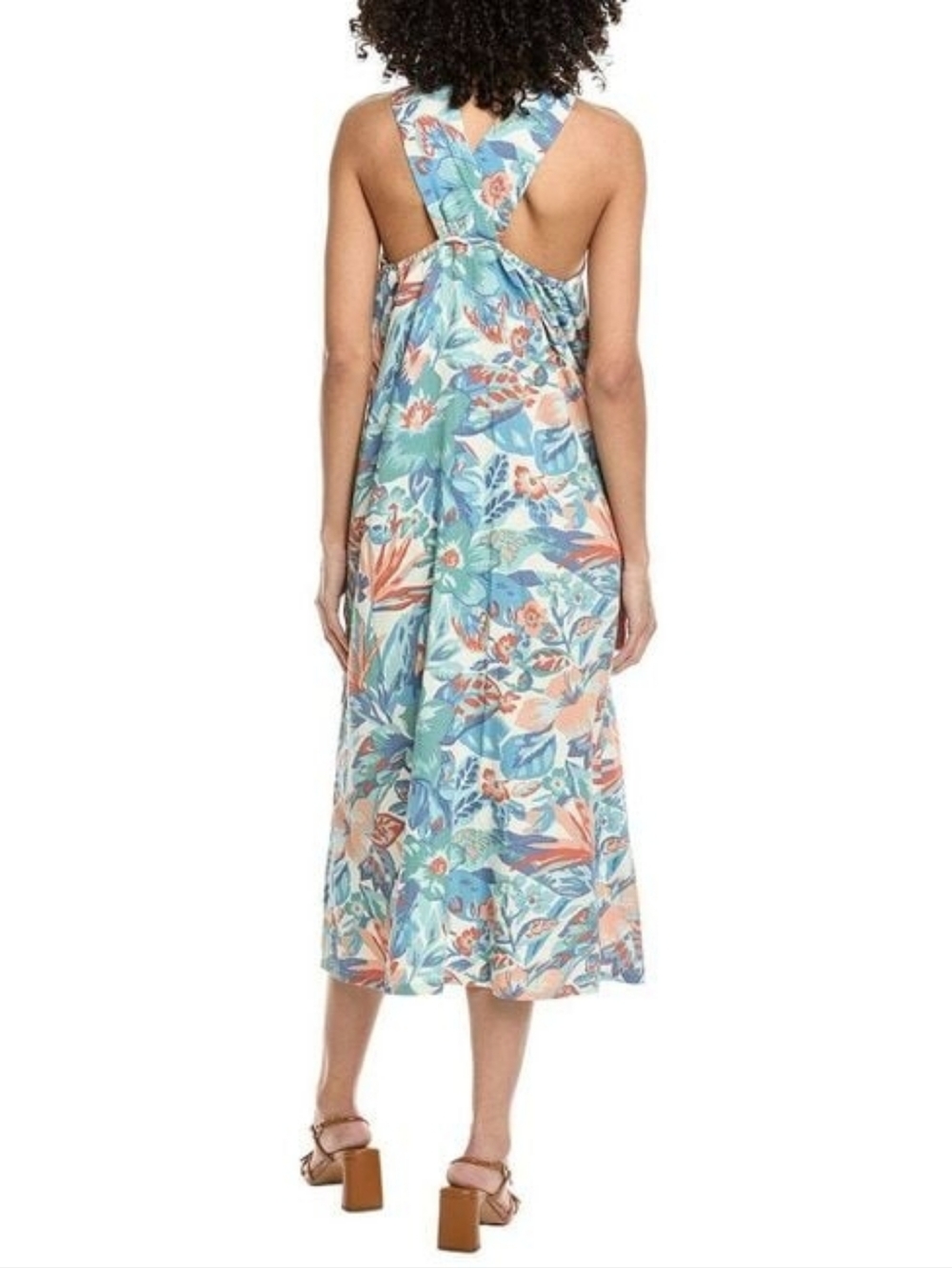 NEW FAHERTY | $198 Bay Twist Halter Summer Dress L/XL - Picture 6 of 10
